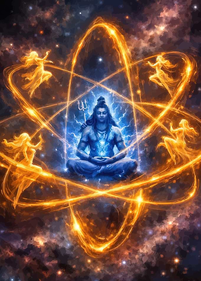 Lord Shiva in Cosmic Meditation