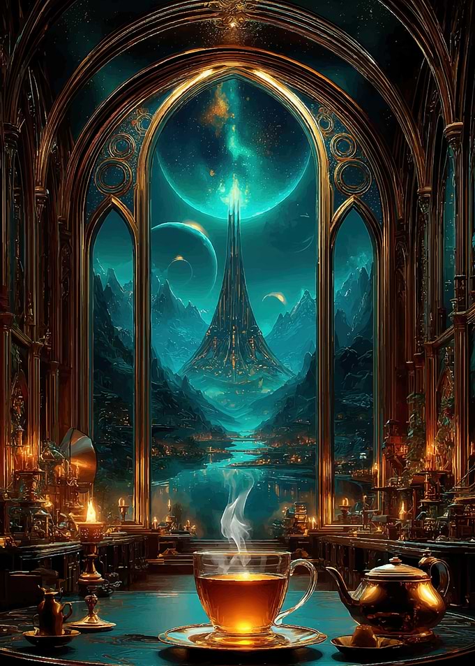 Steampunk Fantasy Tea Time