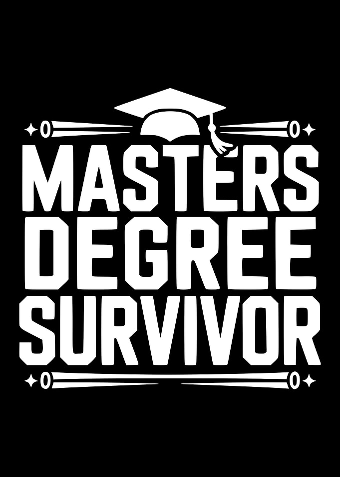 Masters Degree Survivor Graduation Cap