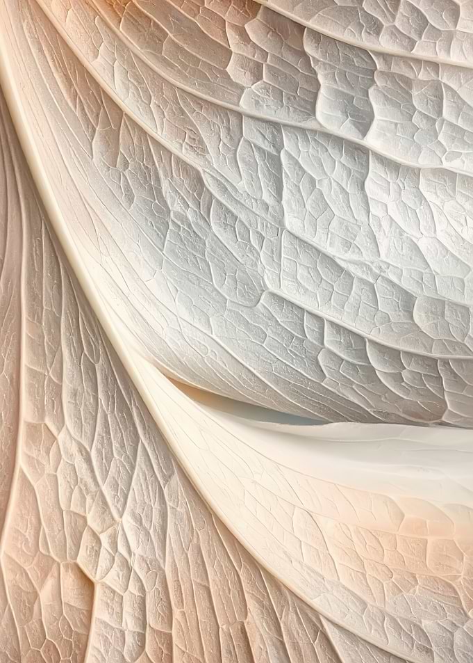 Close-up of a White Calla Lily Petal