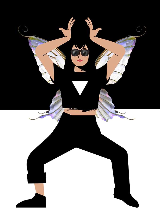 Fairy with Sunglasses Poses