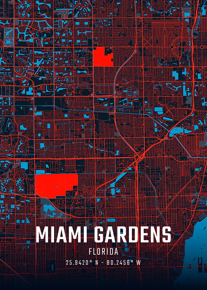 Miami Gardens City Map