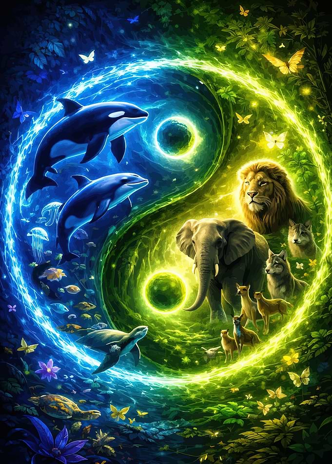 Yin Yang Nature Animals