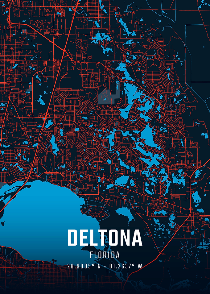 Deltona Florida City Map