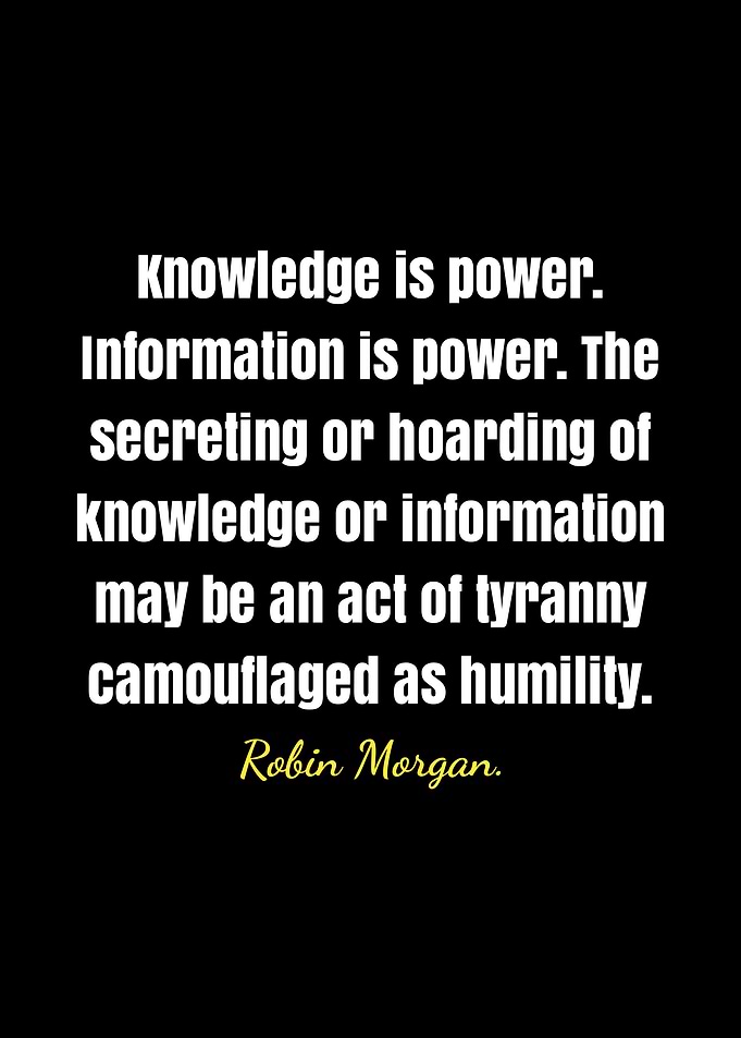 Knowledge is Power Quote