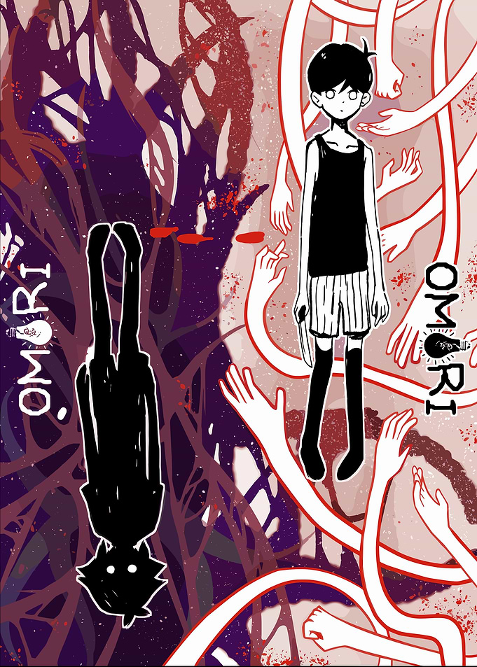 Omori Game Art with Characters and Hands