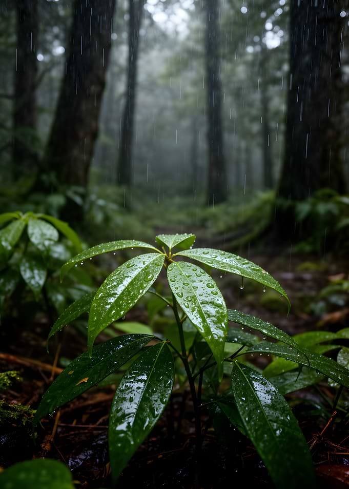 Rainy Forest Path