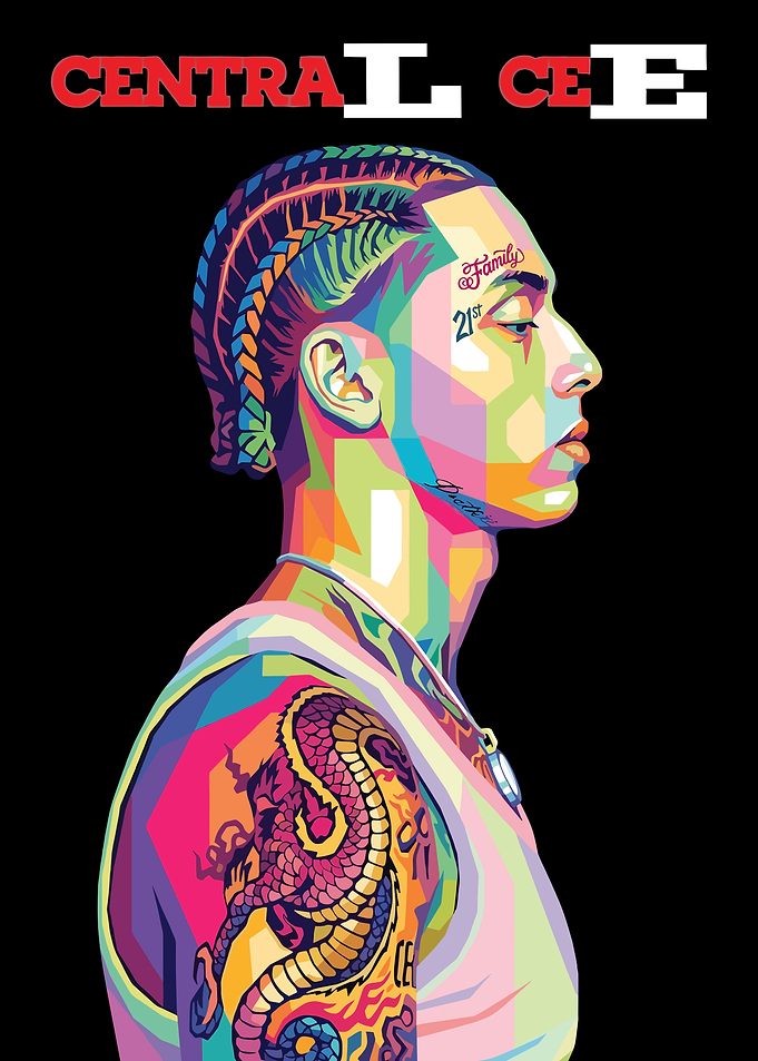 Central Cee Pop Art Portrait