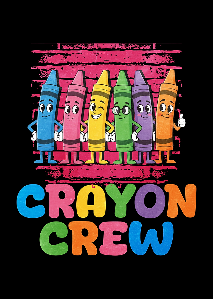 Crayon Crew Funny Cartoon