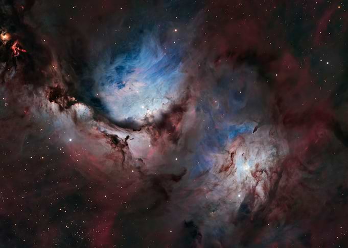 Cosmic Nebula with Stars - Messier 78