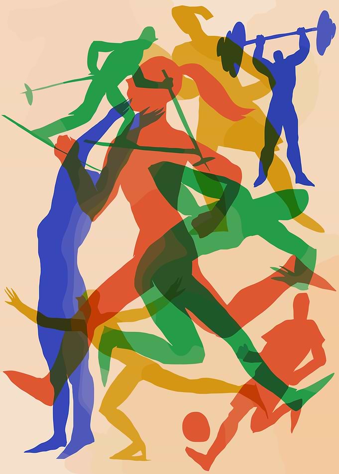 Collage of Athletes in Motion