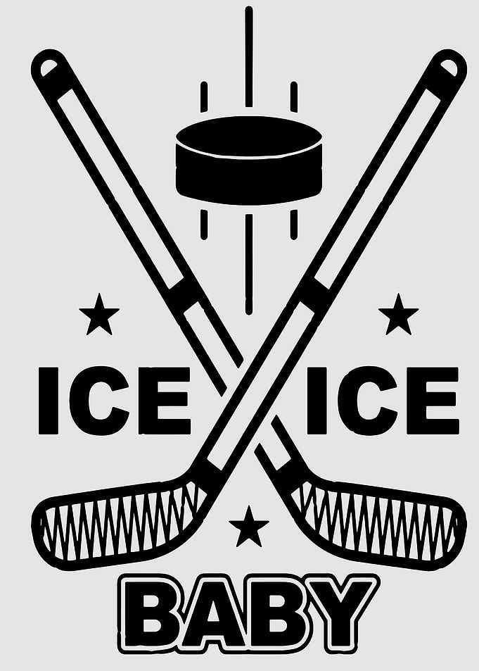 Ice Ice Baby Hockey Graphic