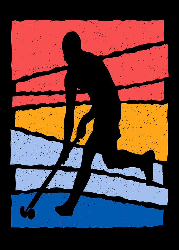 Field Hockey Player Silhouette