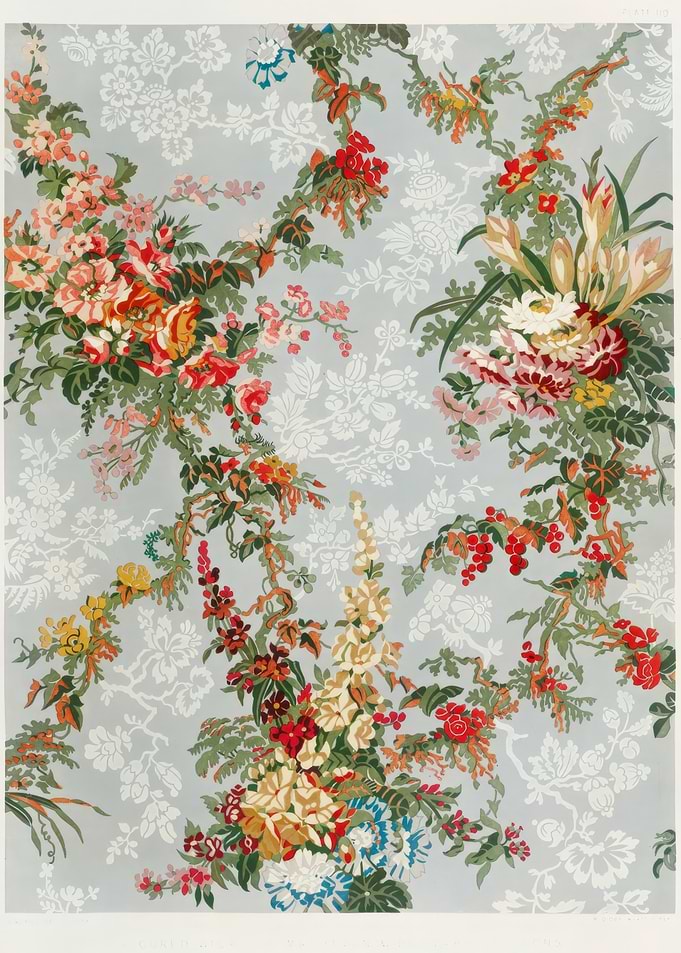 Vintage Floral Wallpaper Pattern