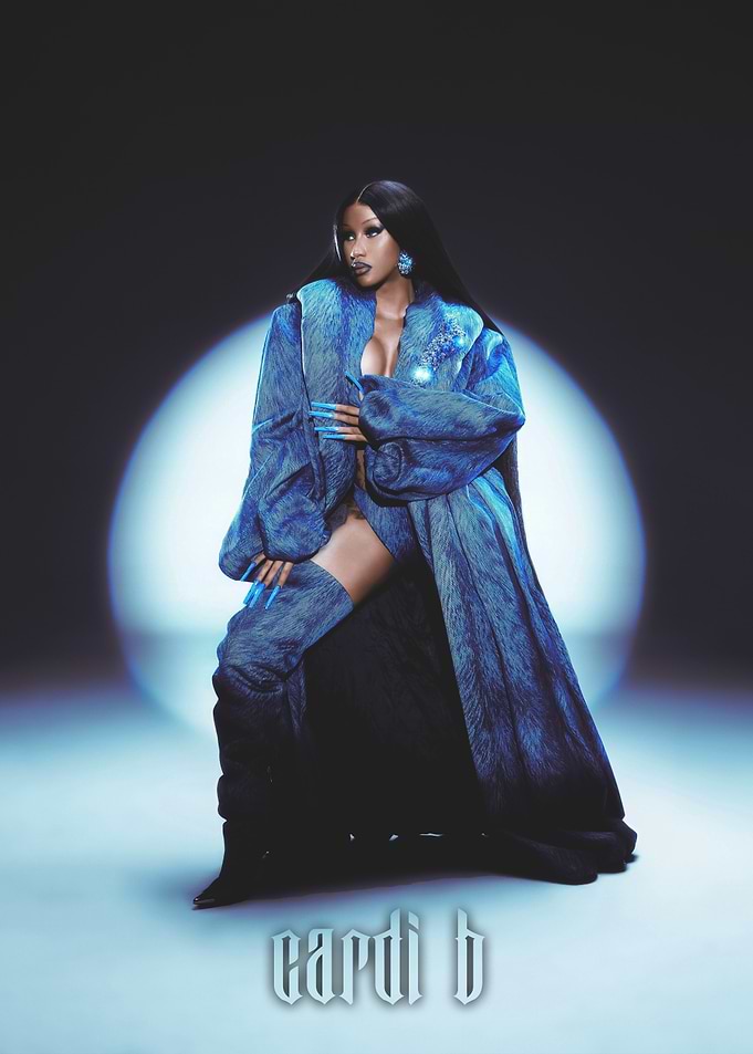 Cardi B in Blue