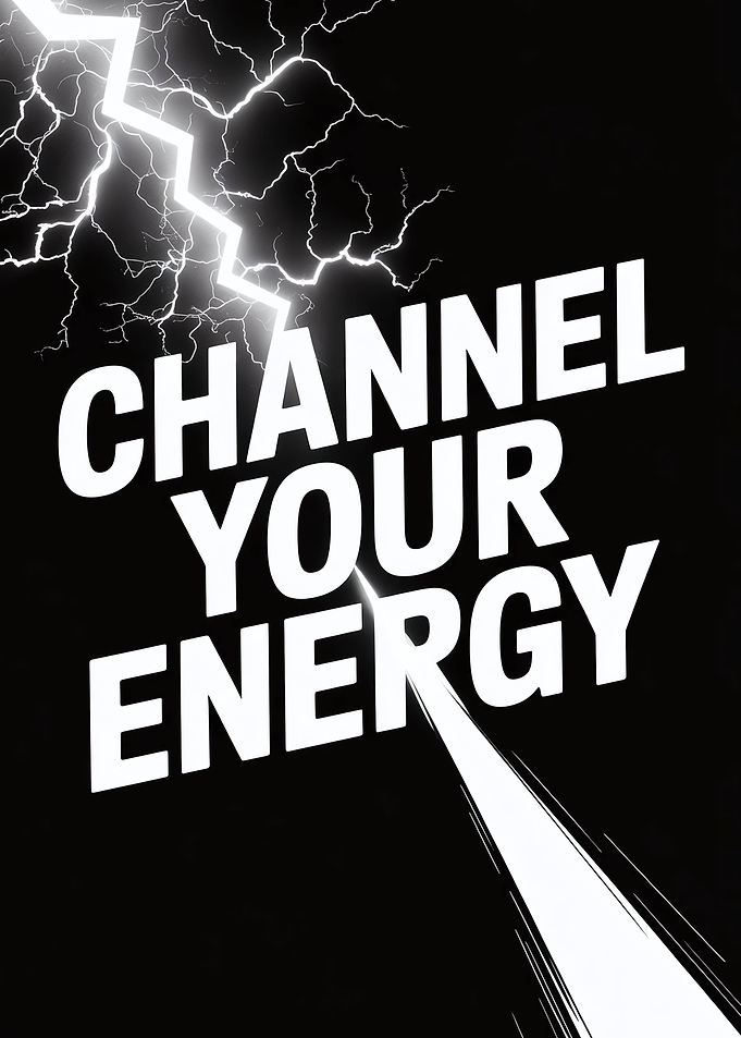 Channel Your Energy Lightning Bolt