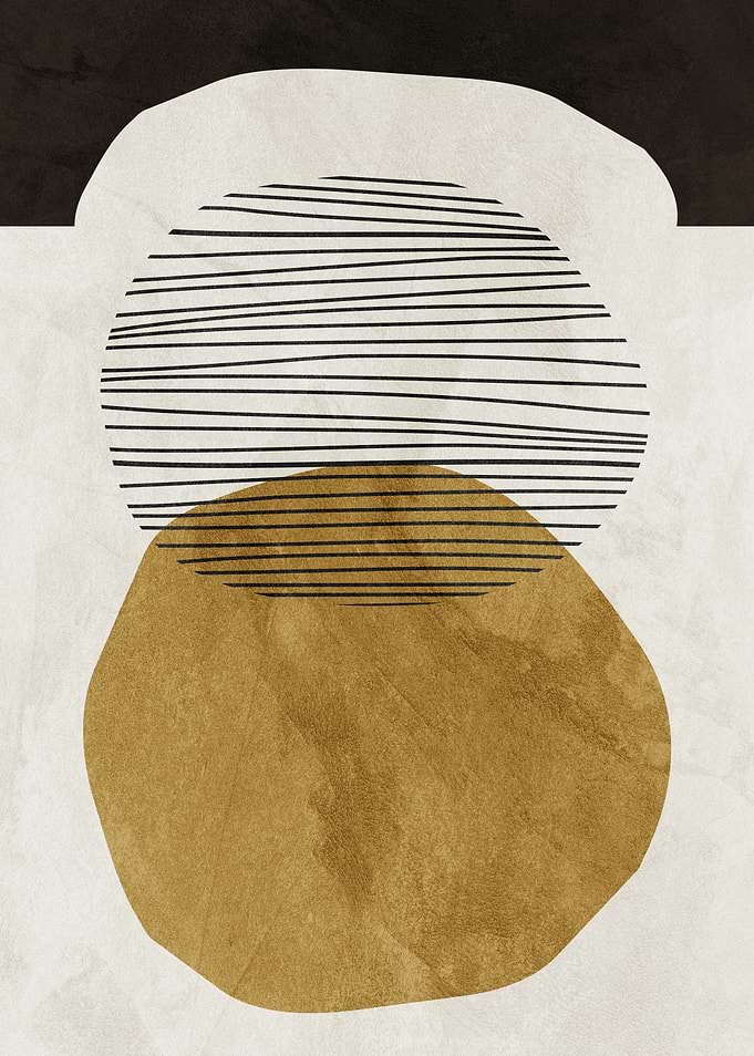 Abstract Geometric Shapes with Lines