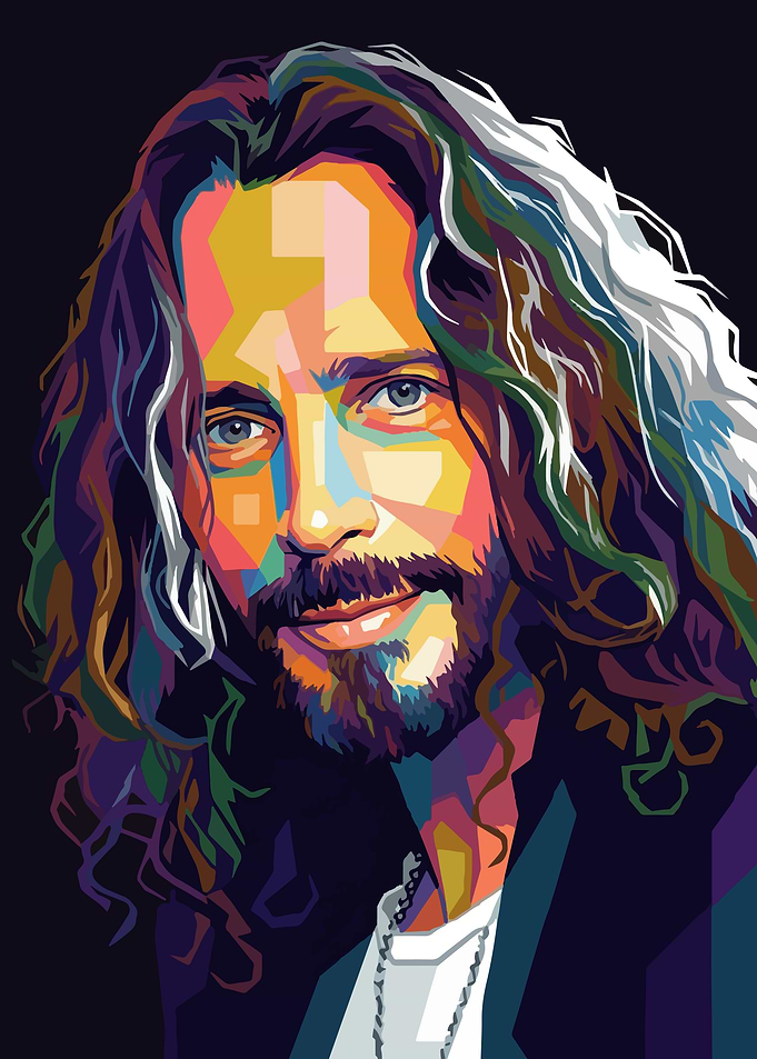 Chris Cornell Pop Art Portrait