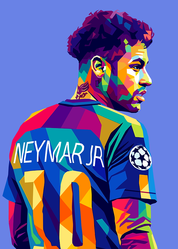 Neymar Jr. Pop Art Portrait