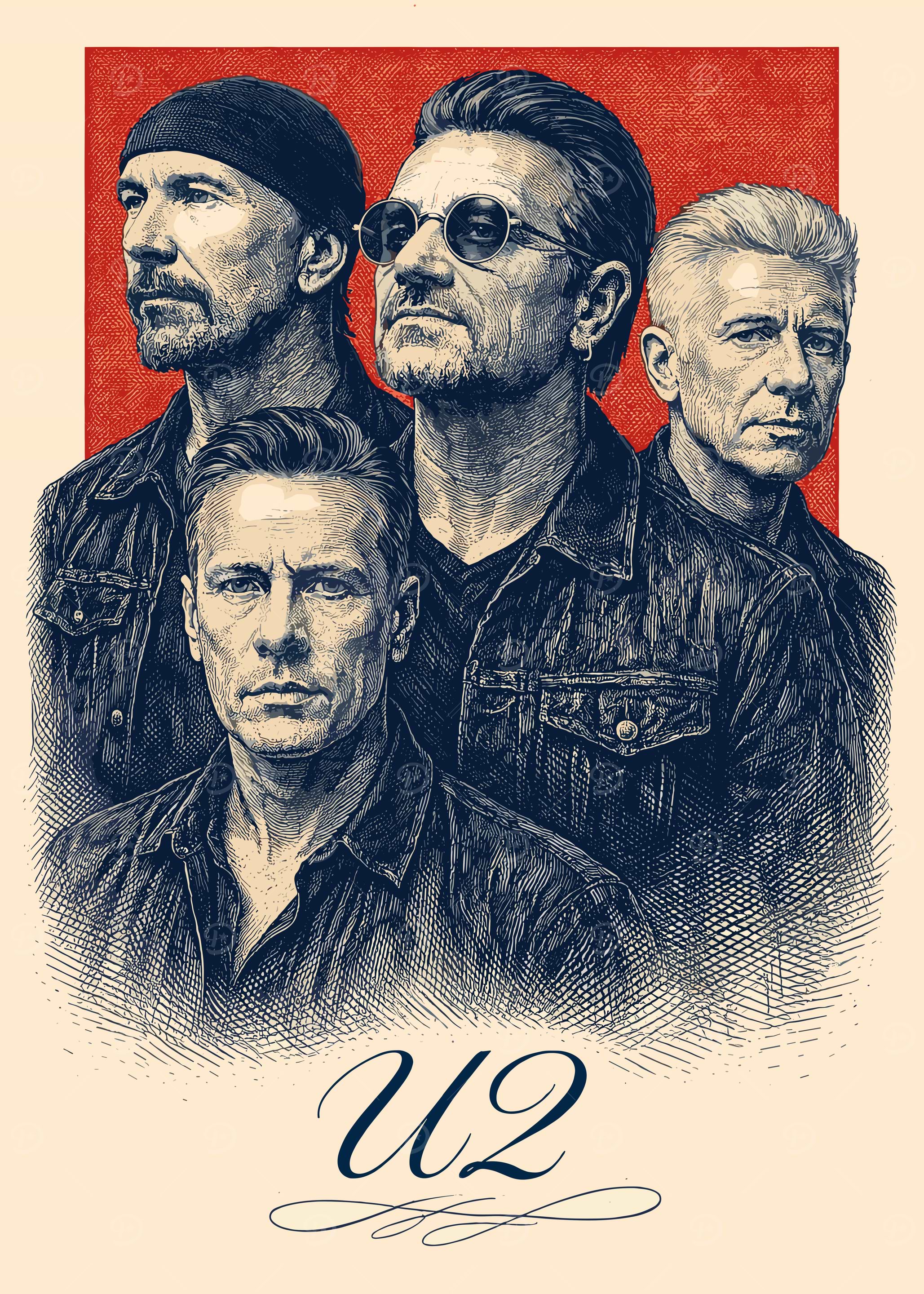 U2 Posters Online - Shop Unique Metal Prints, Pictures, Paintings