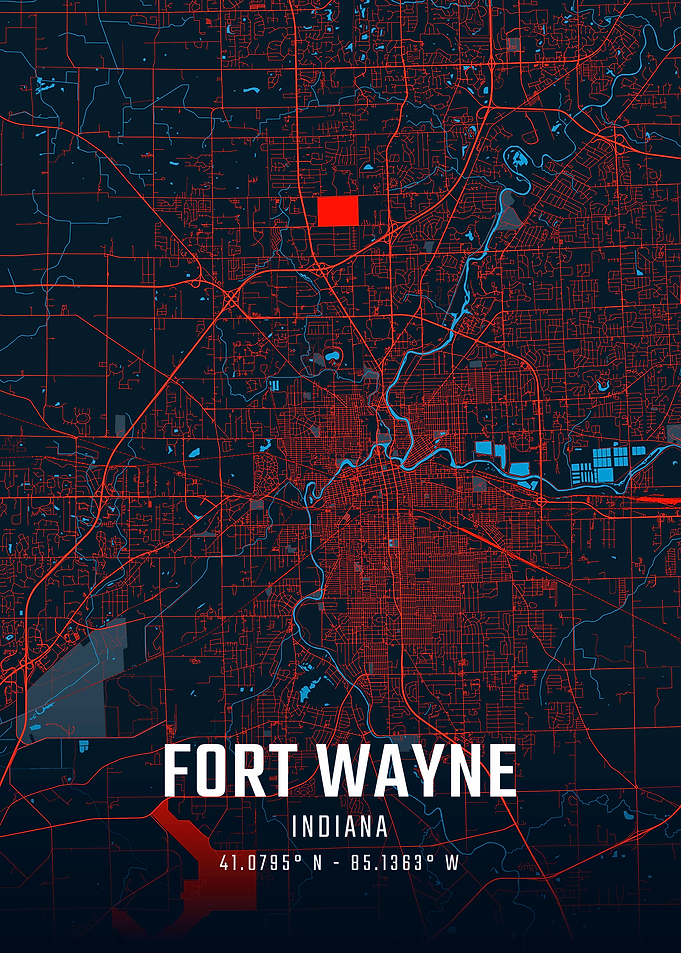 Fort Wayne City Map