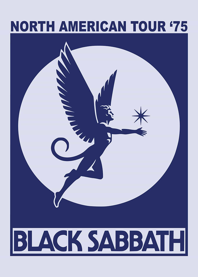 Black Sabbath North American Tour '75 Poster