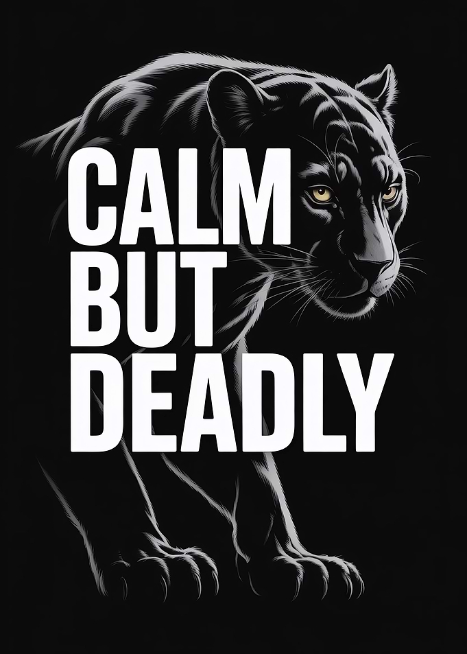Calm But Deadly Black Panther