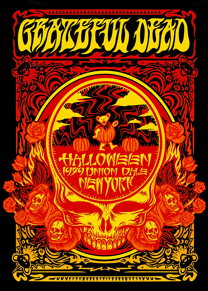 Grateful Dead Halloween Poster