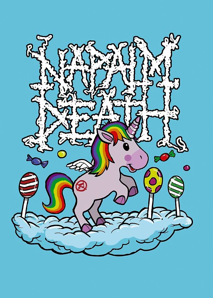 Napalm Death Unicorn with Candy