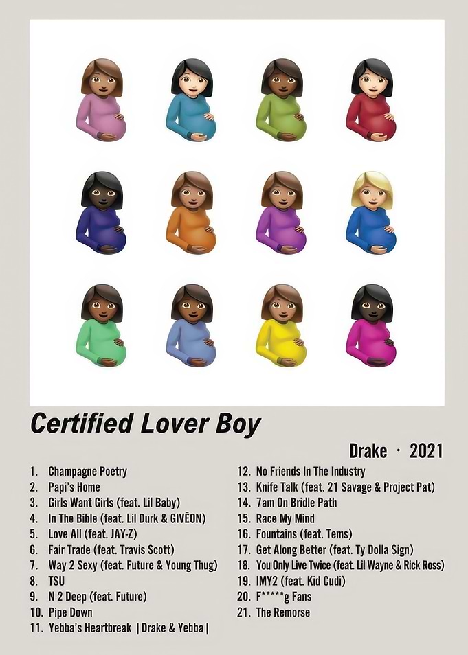 Certified Lover Boy Album Poster