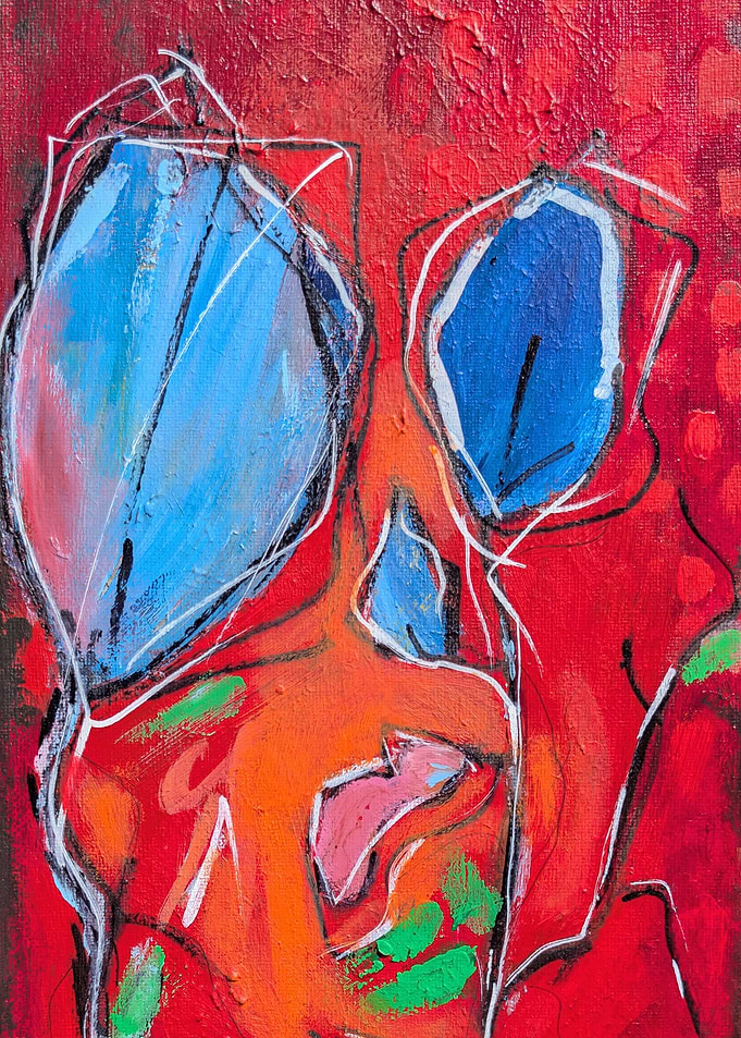 Abstract flowers Painting
