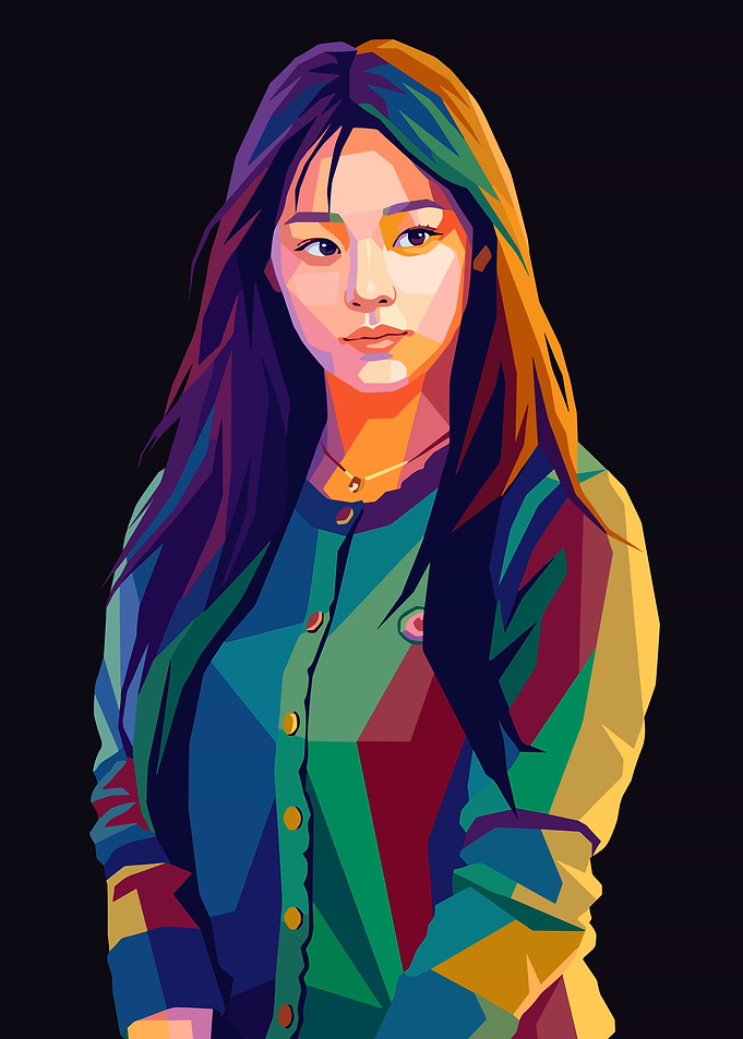 Pop Art Portrait of a Minji