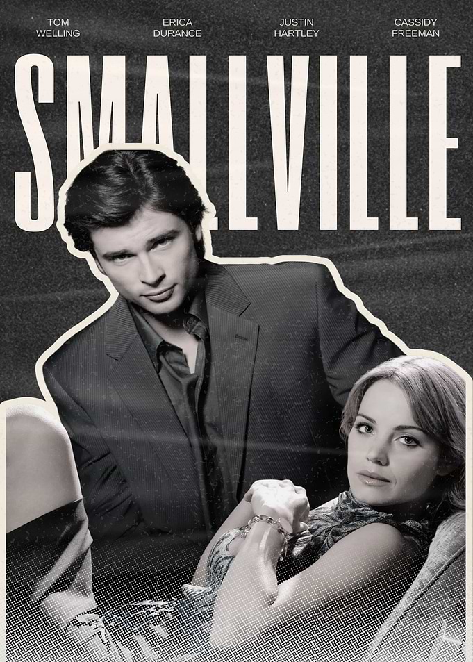Smallville Poster with Tom Welling and Erica Durance