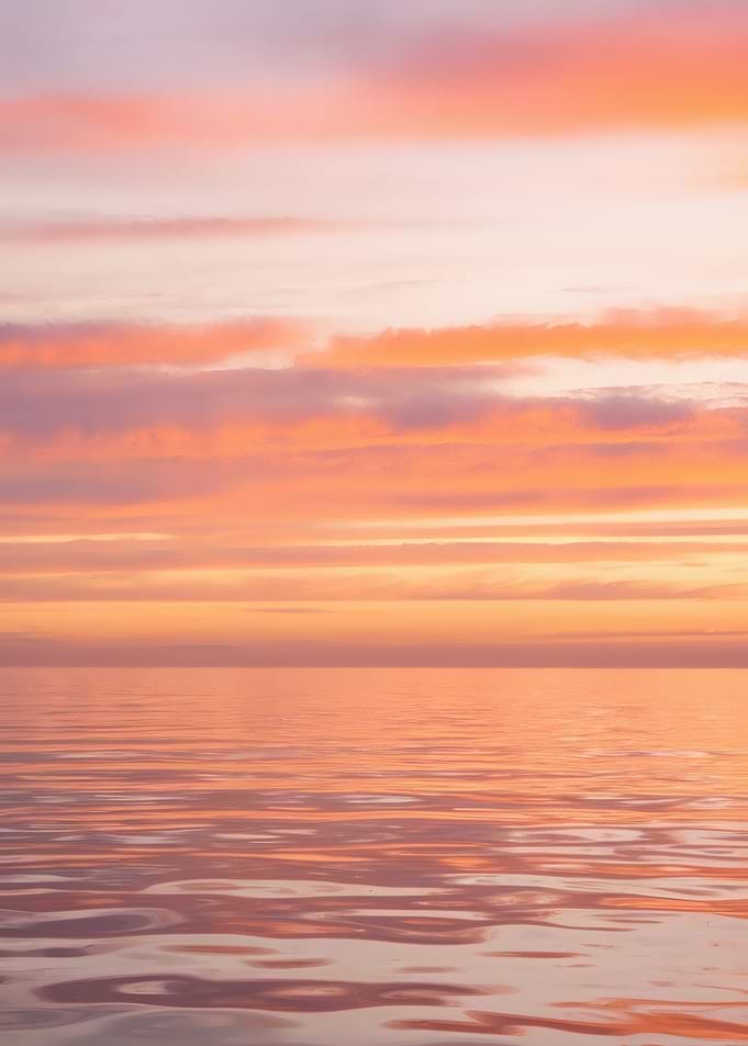 Sunset Over Calm Water