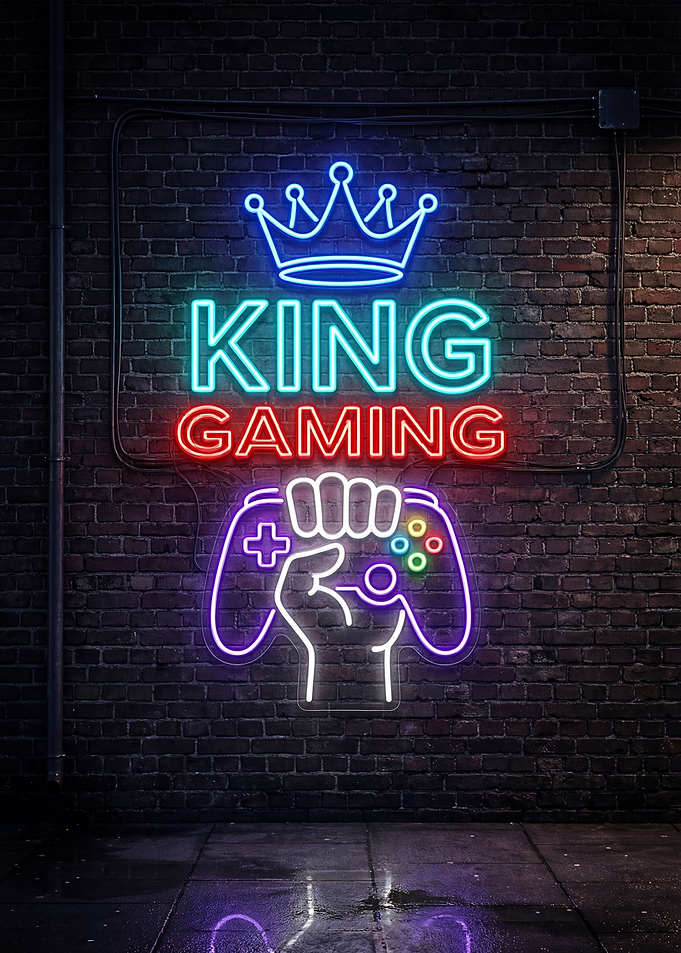 King Gaming Neon Sign