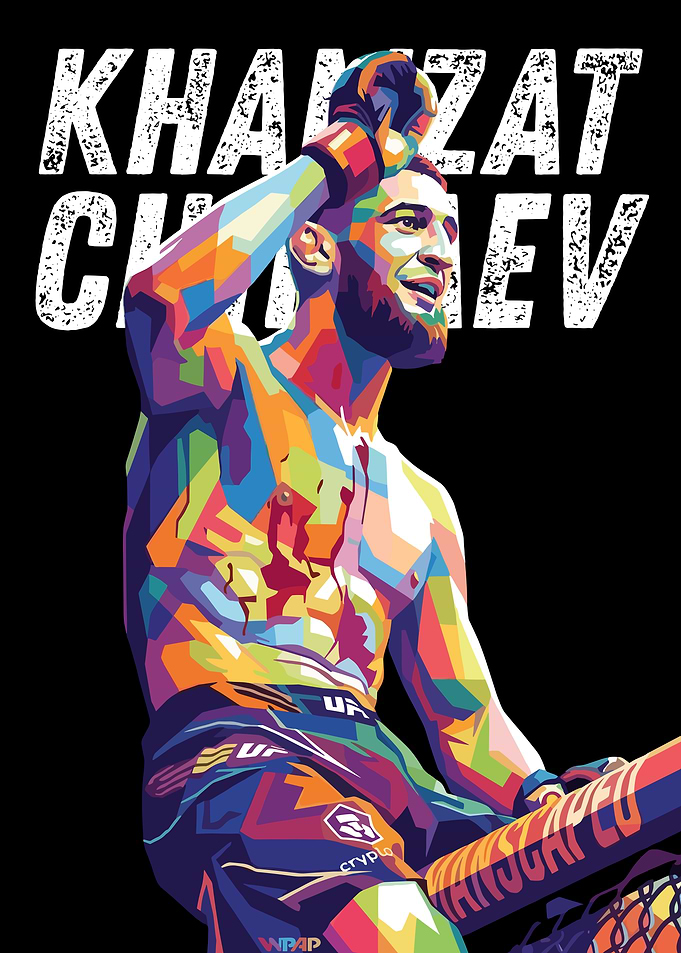 Khamzat Chimaev Pop Art
