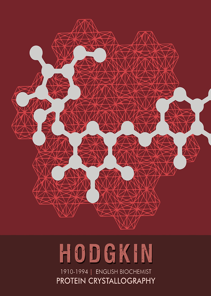 Dorothy Hodgkin Protein Crystallography Poster