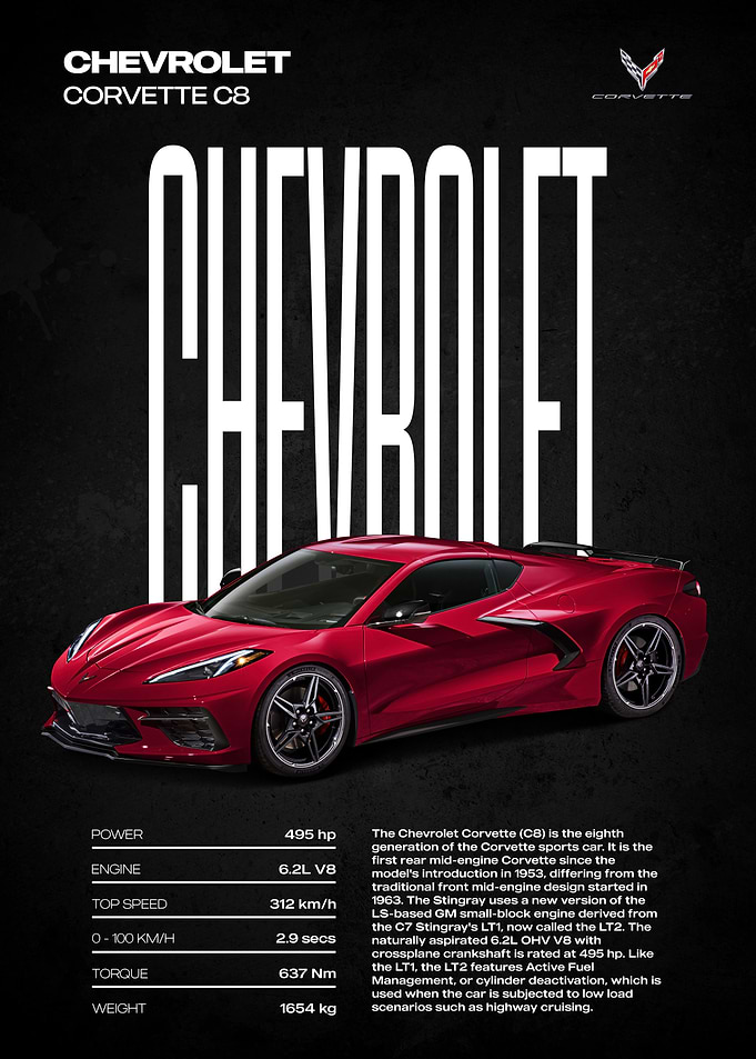Chevrolet Corvette C8 Performance Specs