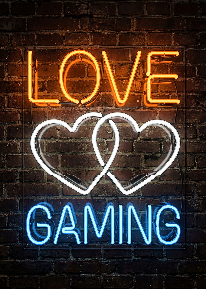 Love Gaming Neon Sign