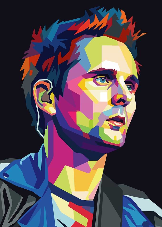 Colorful Portrait of Matt Bellamy