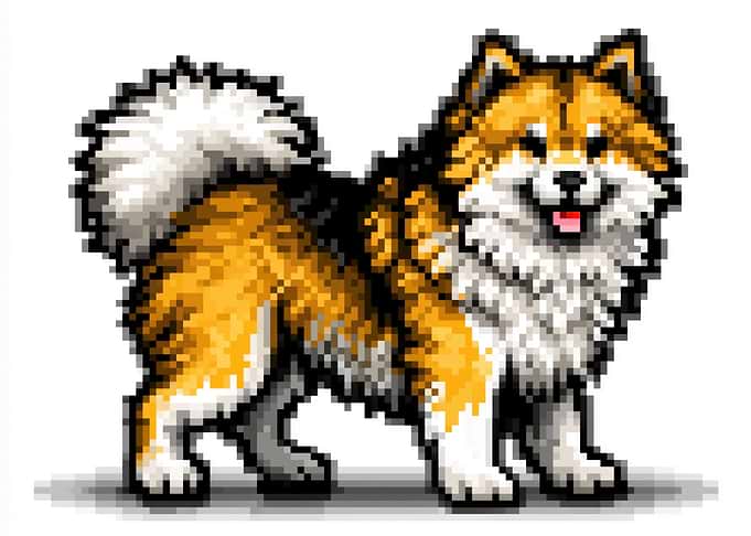 Pixel Art Shiba Inu Dog