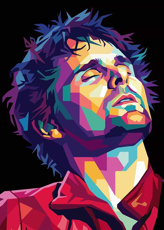 Pop Art Portrait of Matt Bellamy