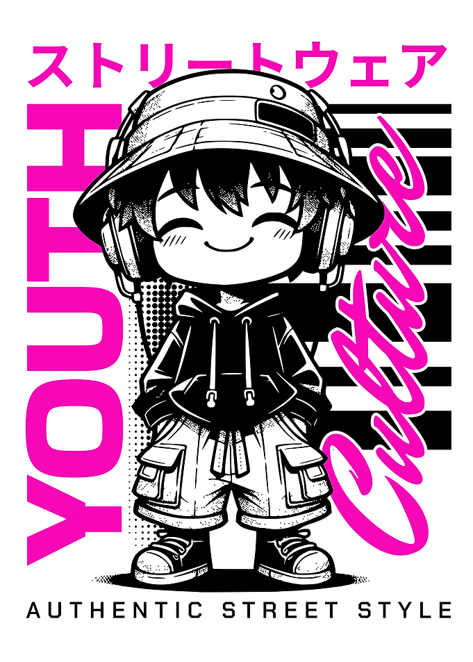 Anime Character in Streetwear