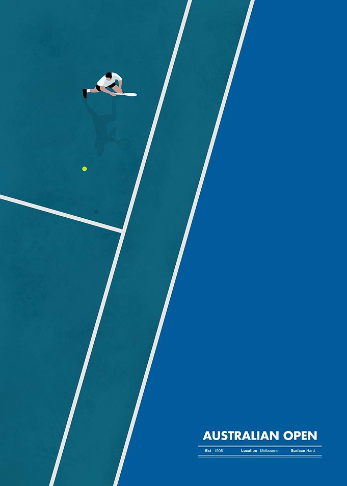 Australian Open Tennis Poster