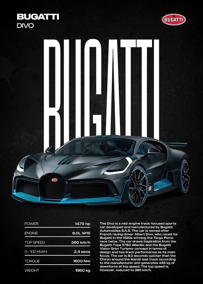 Bugatti Divo Sports Car