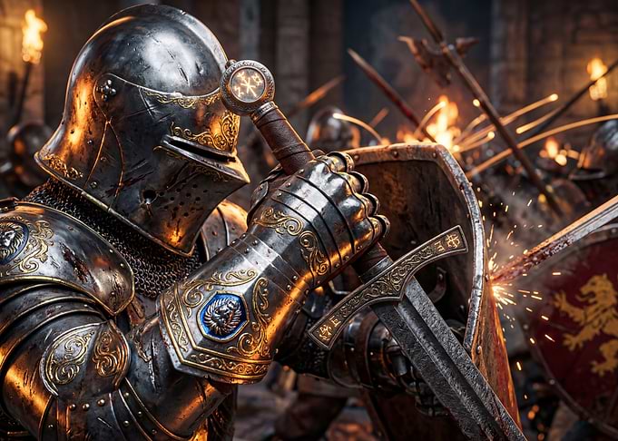 Knight in Battle