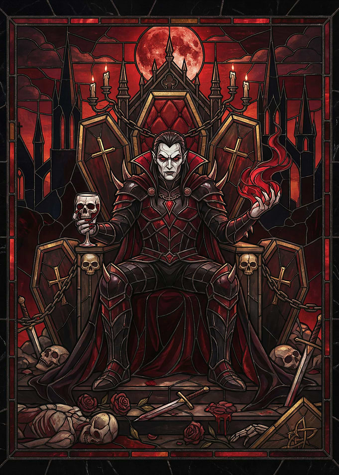 Vampire King on Throne