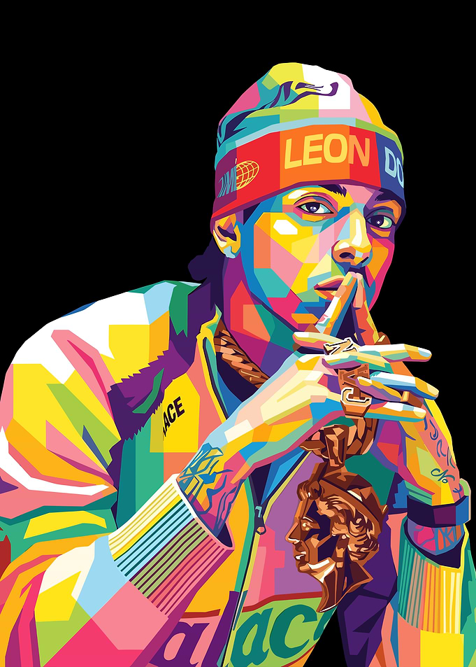 Central cee digital pop art