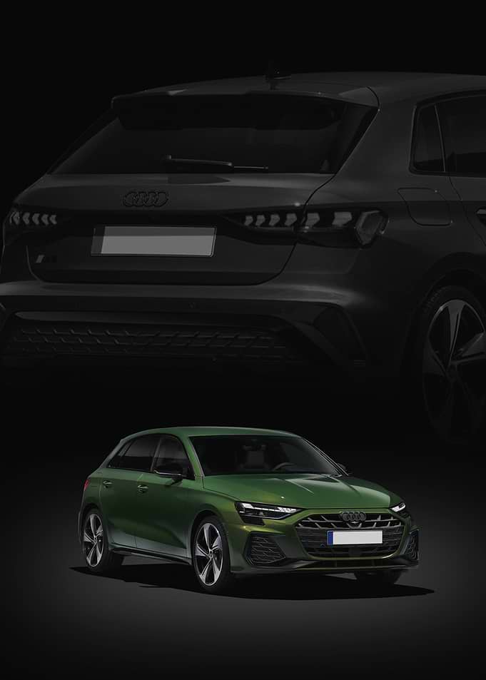 Green Audi A3 Hatchback