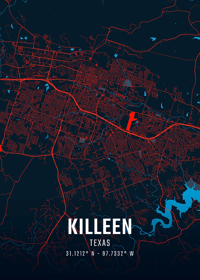 Killeen Texas City Map